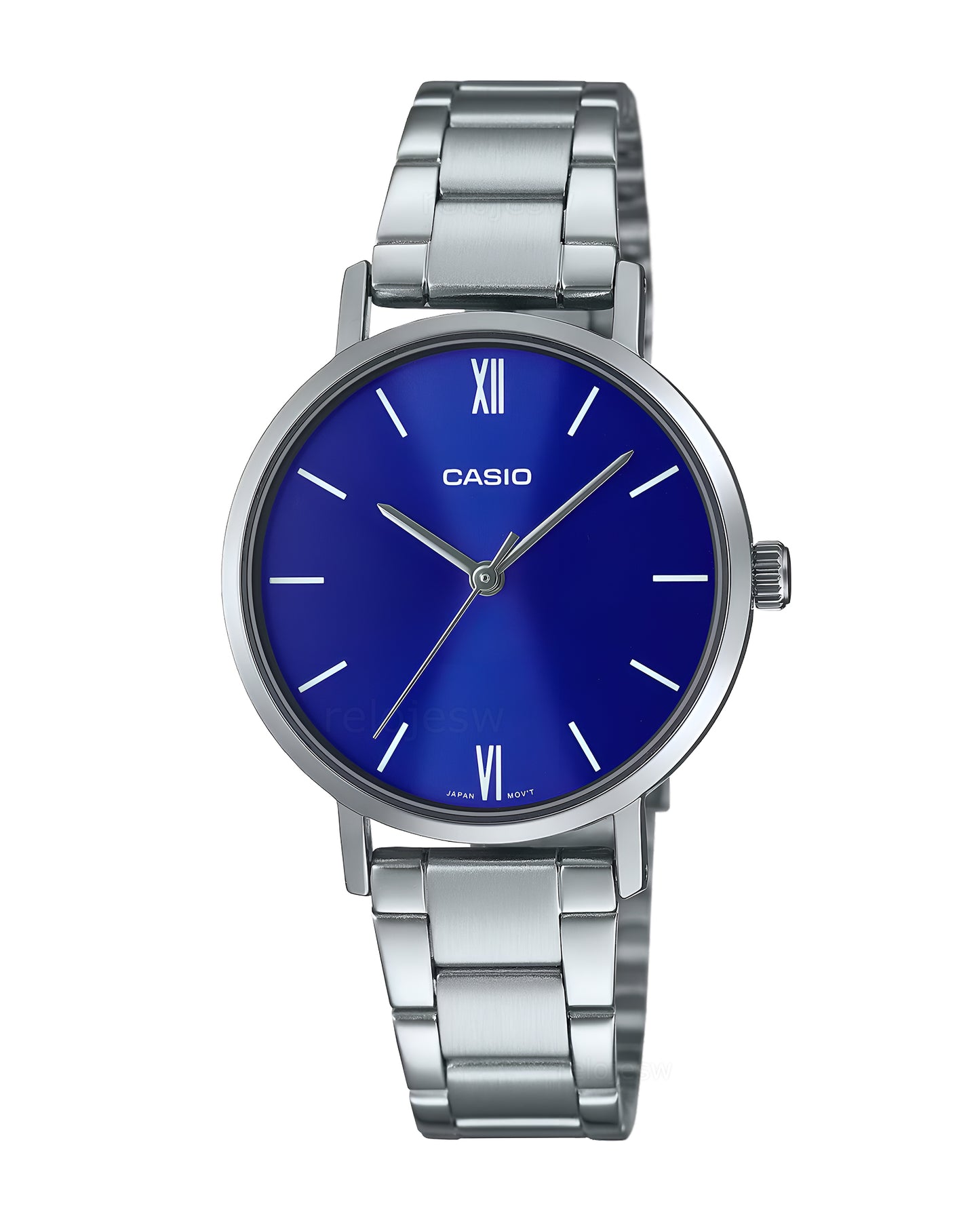 Reloj Casio Original Mujer Plateado LTP-VT02D-2A