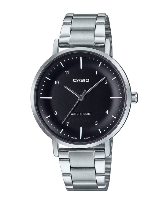Reloj Casio Mujer Original Plateado LTP-VT03D-1B