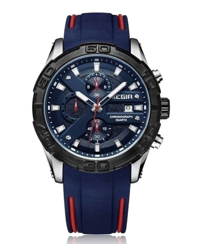 Reloj Megir Hombre Azul Plateado M2055S-AZPL