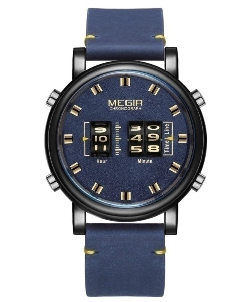 Reloj Megir Hombre Azul Negro M2137L-AZNE