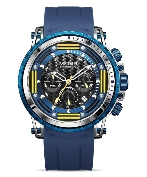 Reloj Megir Hombre Azul Plateado M2143S-AZPL