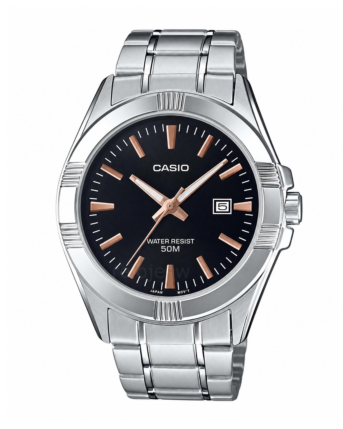 Reloj Casio Hombre Original Plateado MTP-1308D-1A2V