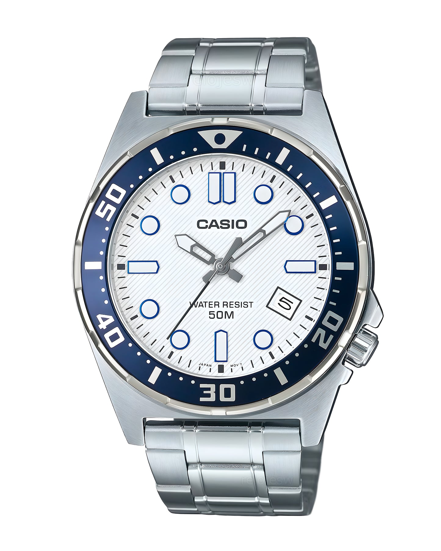 Reloj Casio Hombre Plateado MTP-135D-7AV