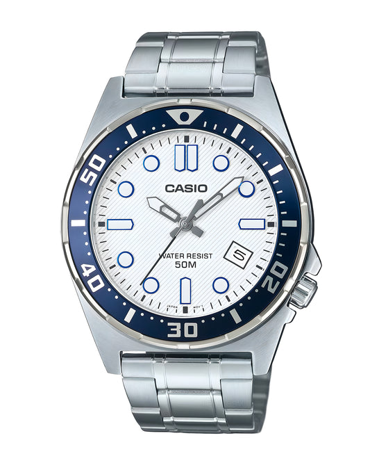 Reloj Casio Hombre Plateado MTP-135D-7AV