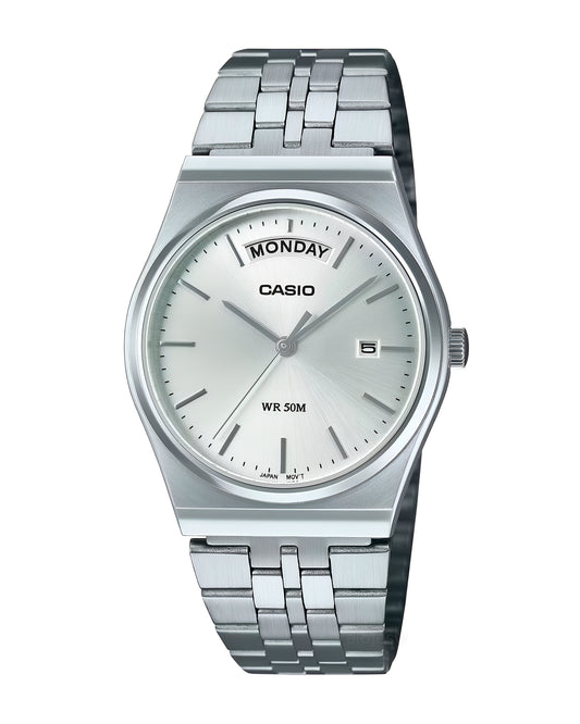 Reloj Casio Hombre Plateado MTP-B146D-7AV