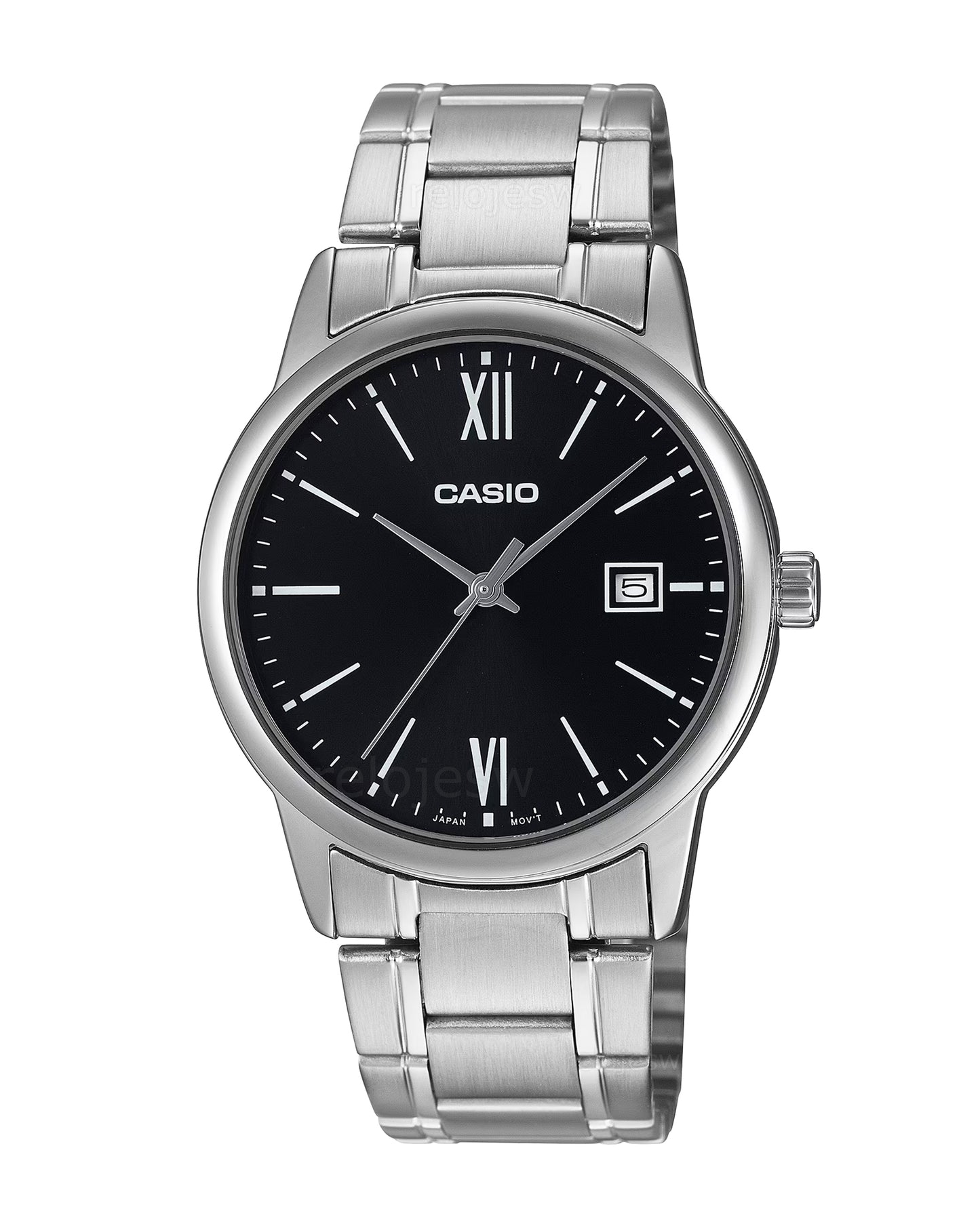 Reloj Casio Hombre Original Plateado MTP-V002D-1B3