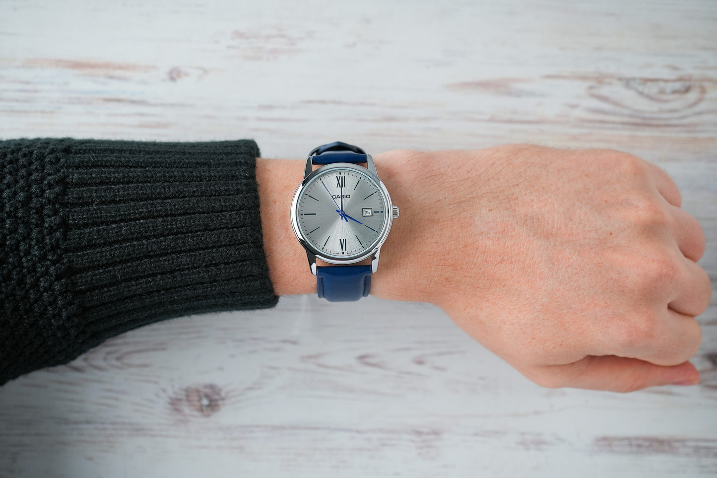 Reloj Casio Hombre Original Azul MTP-V002L-2B3