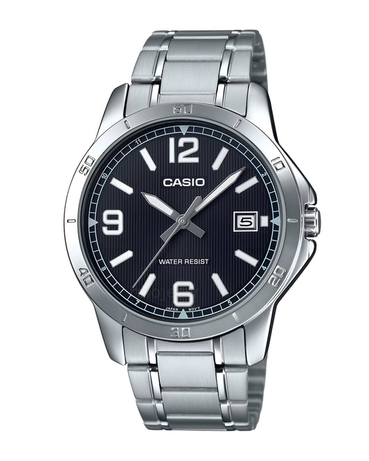 Reloj Casio Hombre Original Plateado MTP-V004D-1B2