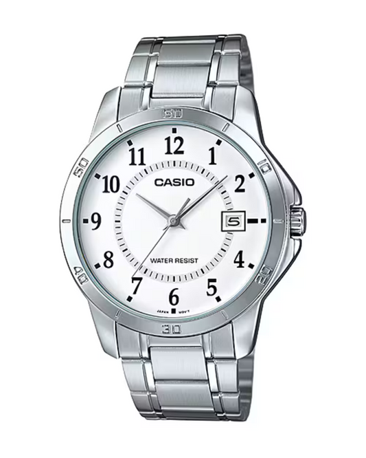 Reloj Casio Hombre Plateado MTP-V004D-7BU