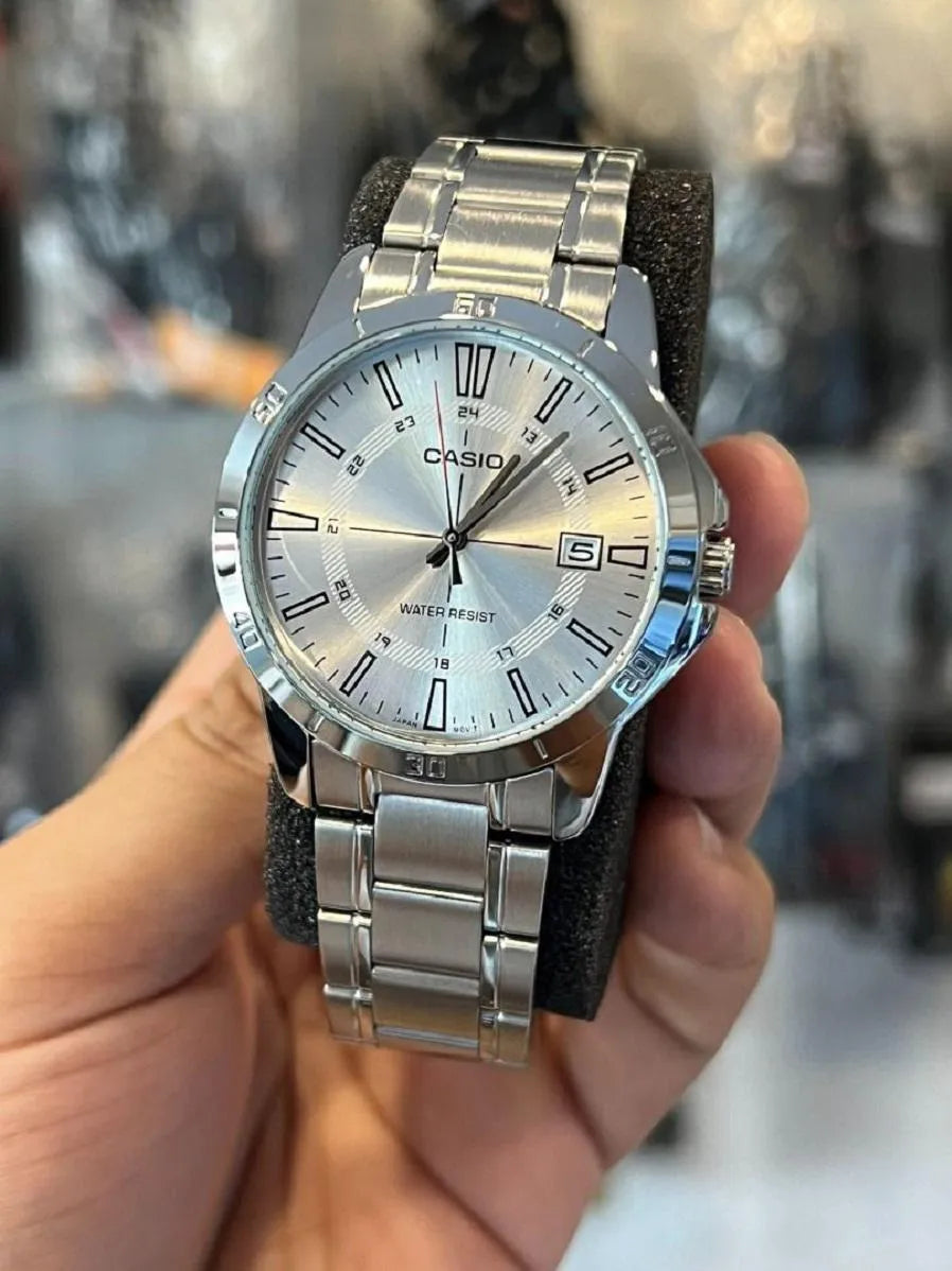 Reloj Casio Hombre Plateado MTP-V004D-7C