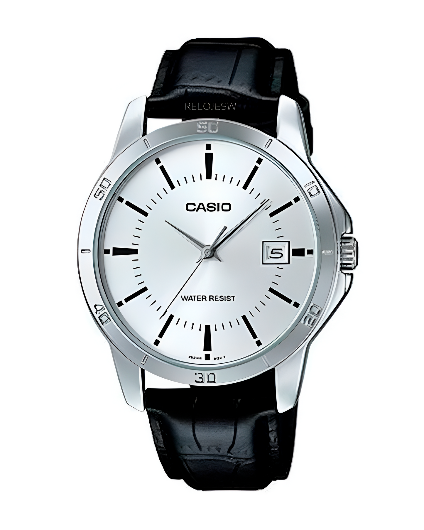 Reloj Casio Hombre Original Negro Plateado MTP-V004L-7A