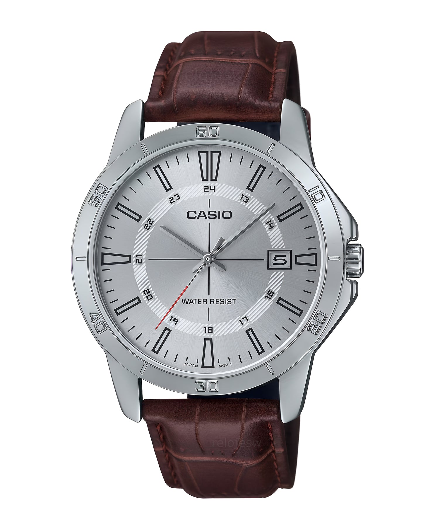 Reloj Casio Hombre Original Marrón MTP-V004L-7C