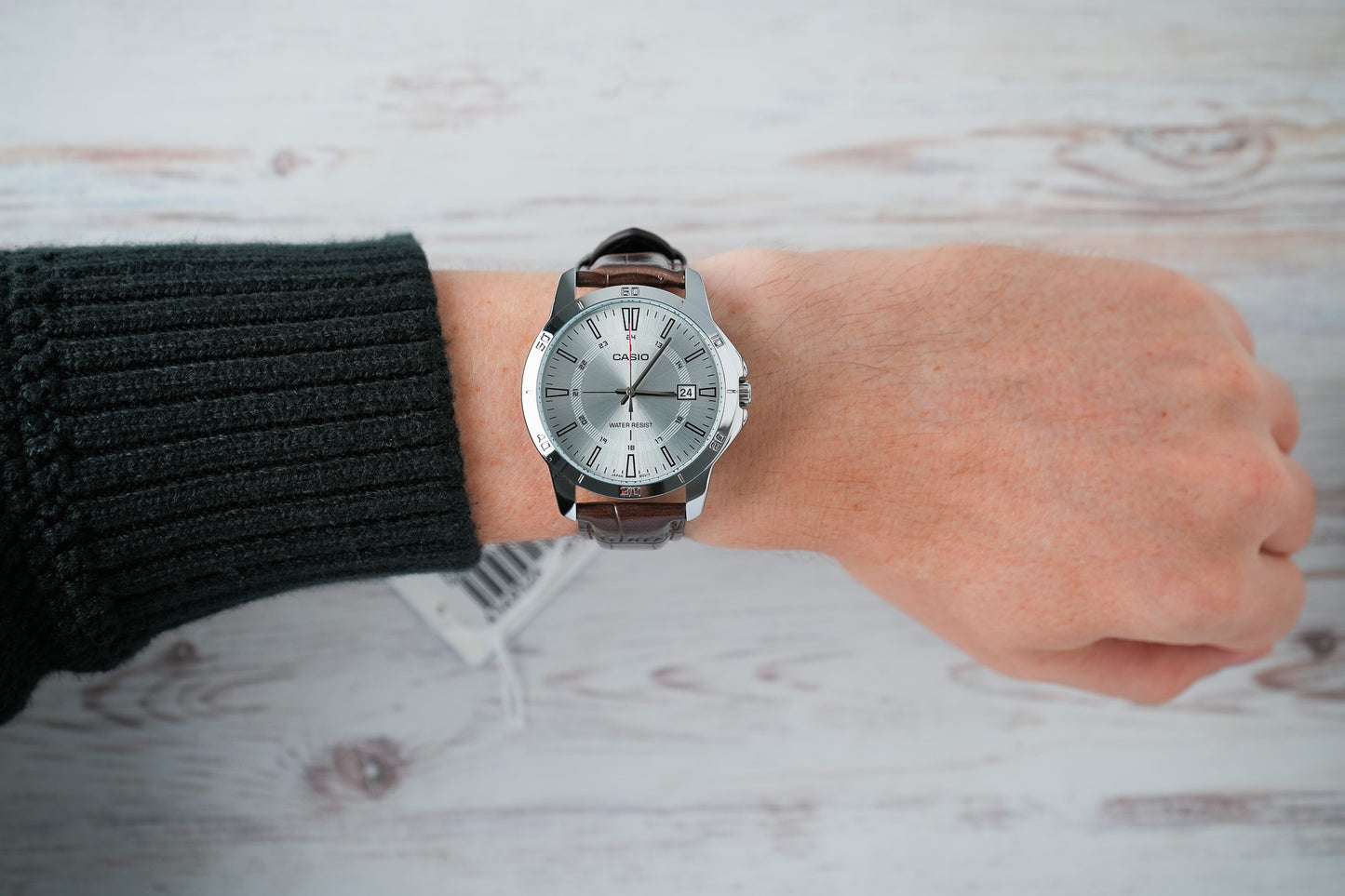 Reloj Casio Hombre Original Marrón MTP-V004L-7C