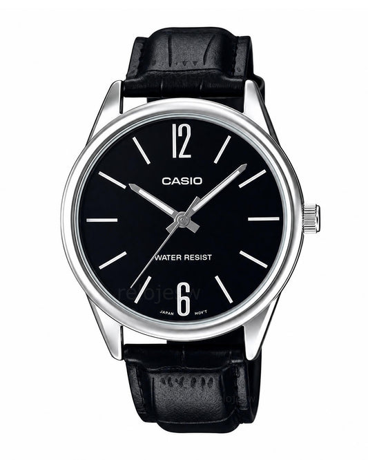 Reloj Casio Hombre Original Negro MTP-V005L-1B
