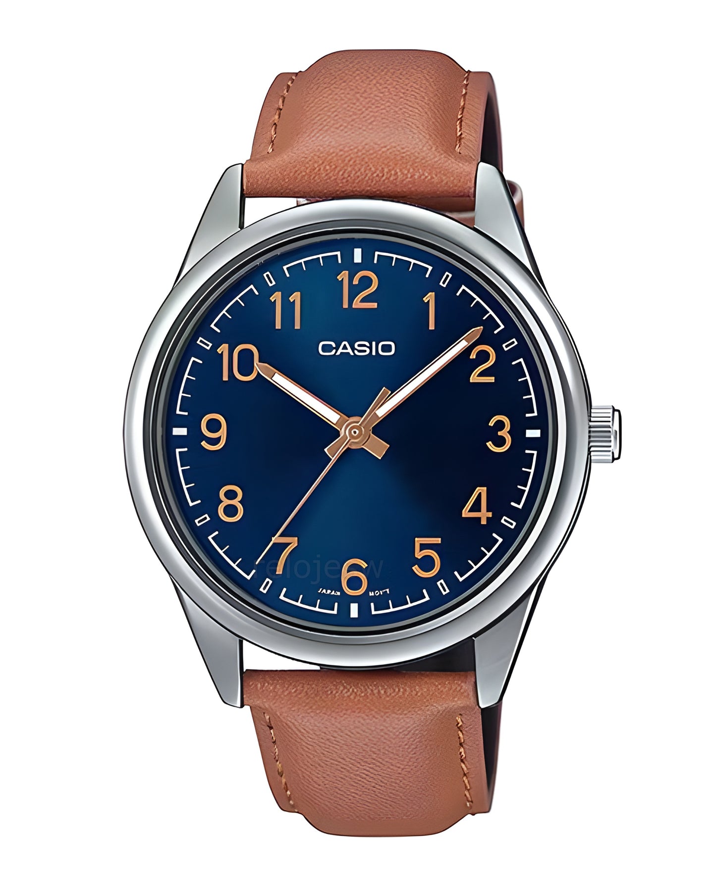 Reloj Casio Hombre Original Café MTP-V005L-2B4