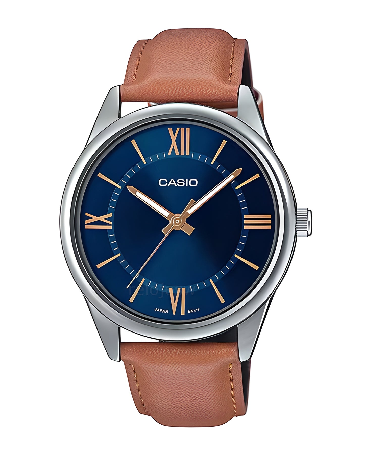 Reloj Casio Hombre Original Café MTP-V005L-2B5