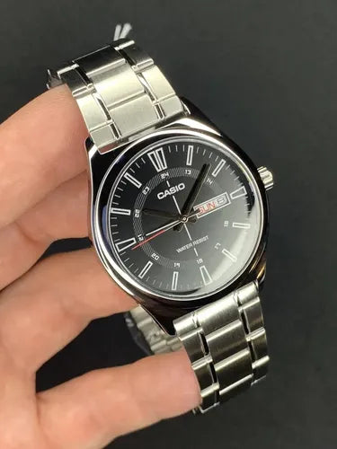 Reloj Casio Hombre Plateado MTP-V006D-1C