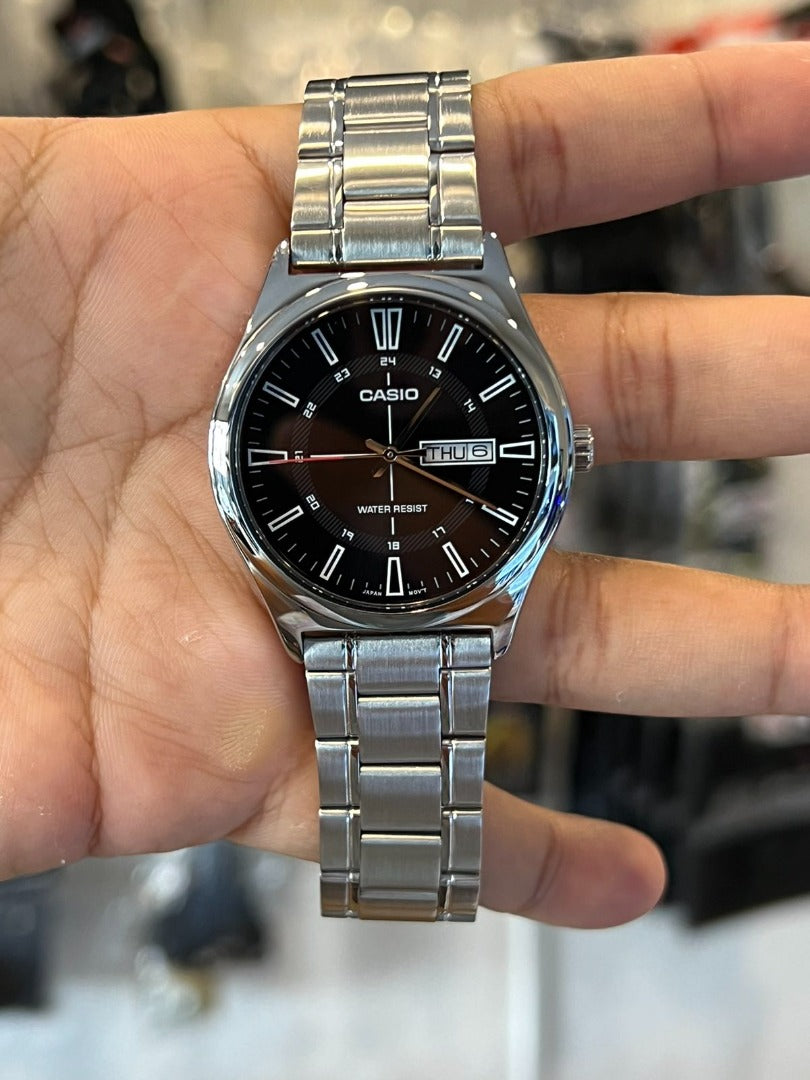 Reloj Casio Hombre Plateado MTP-V006D-1C