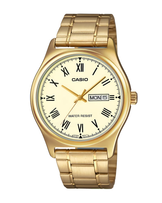 Reloj Casio Hombre Dorado MTP-V006G-9B
