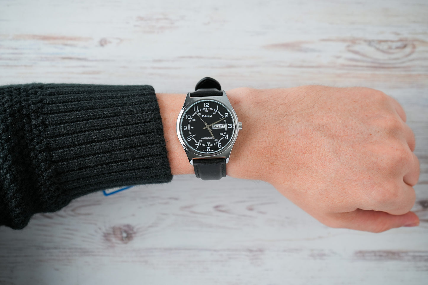 Reloj Casio Hombre Original Negro MTP-V006L-1B2