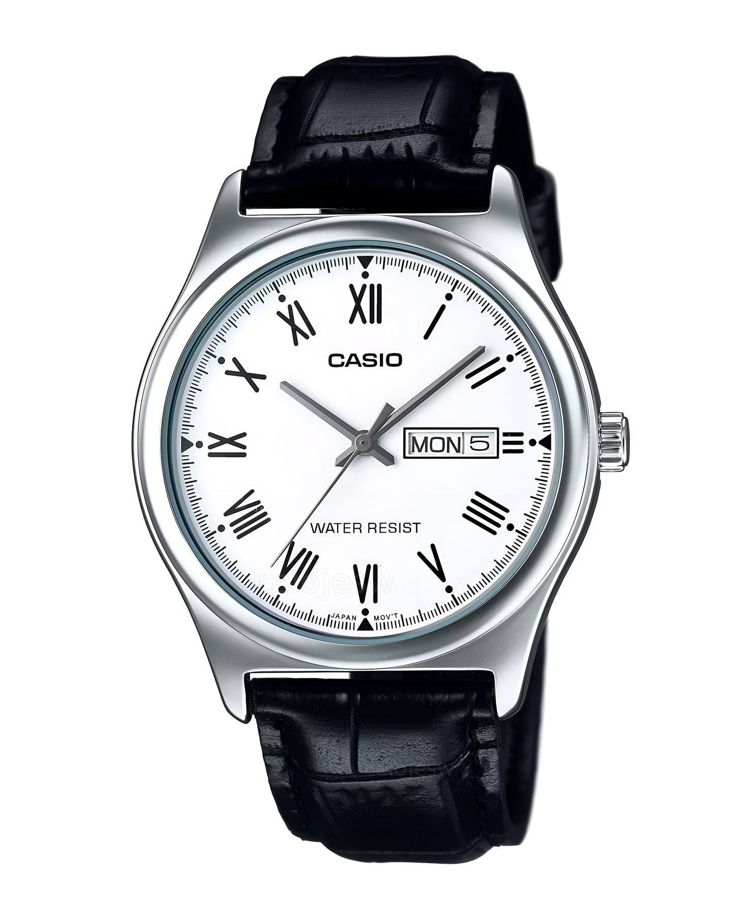 Reloj Casio Hombre Original Negro MTP-V006L-7B
