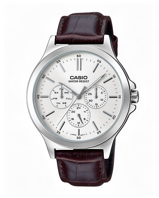Reloj Casio Original Hombre Marrón MTP-V300L-7A