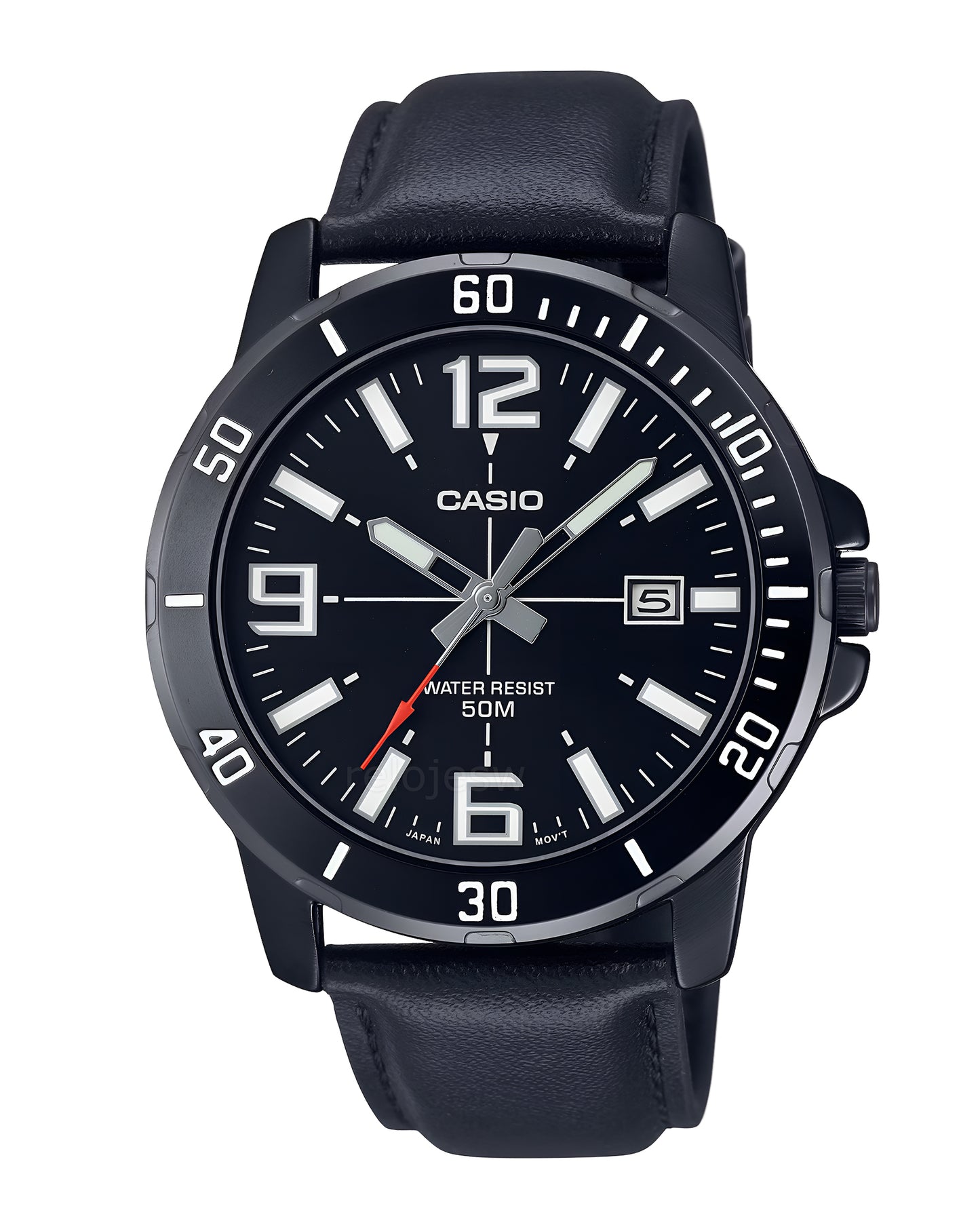 Reloj Casio Hombre Original Negro MTP-VD01BL-1BV