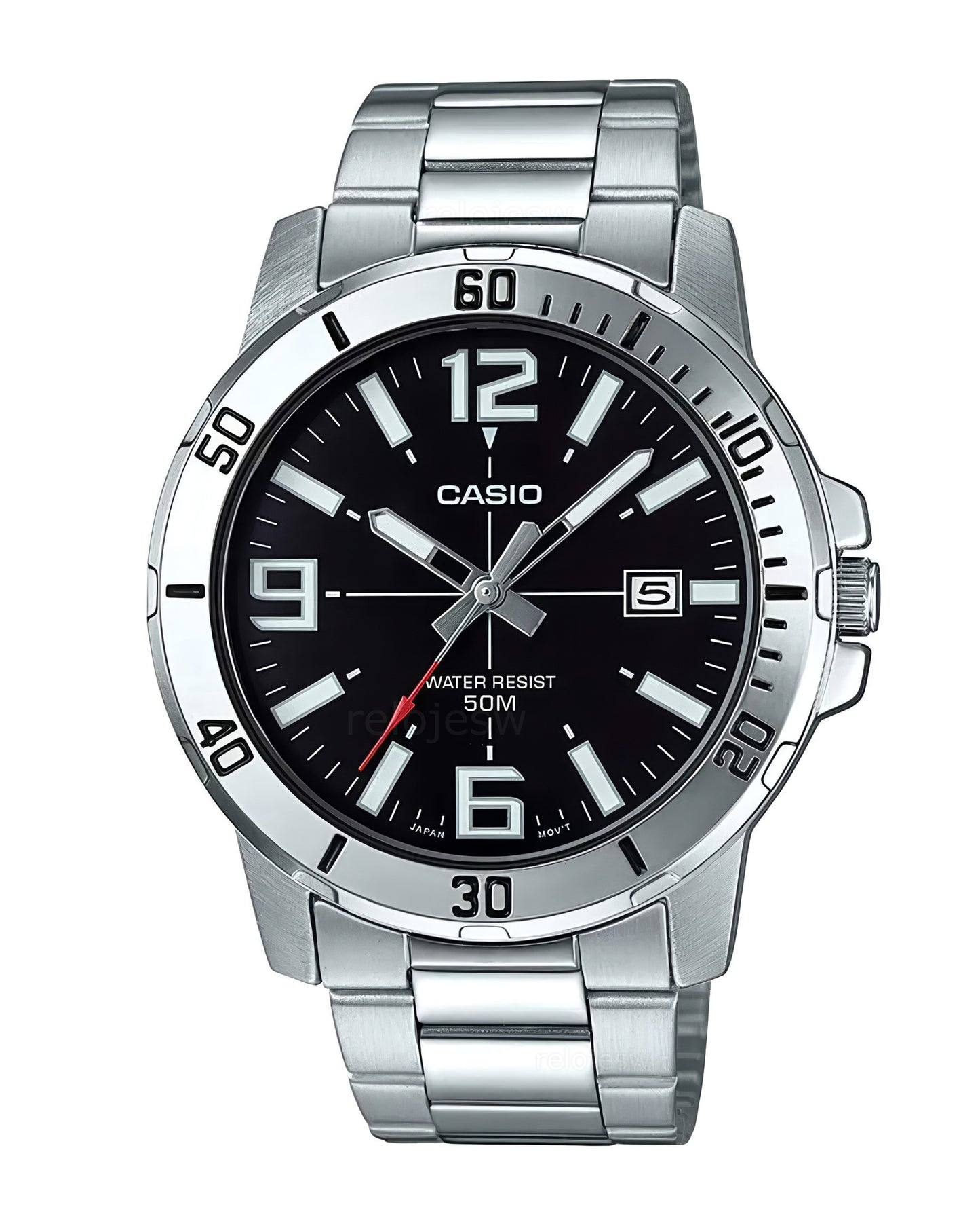 Reloj Casio Hombre Original Plateado MTP-VD01D-1BV