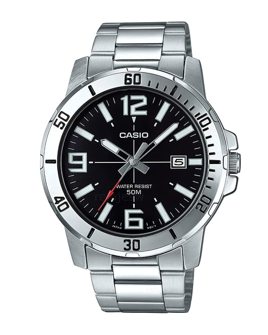 Reloj Casio Hombre Original Plateado MTP-VD01D-1BV