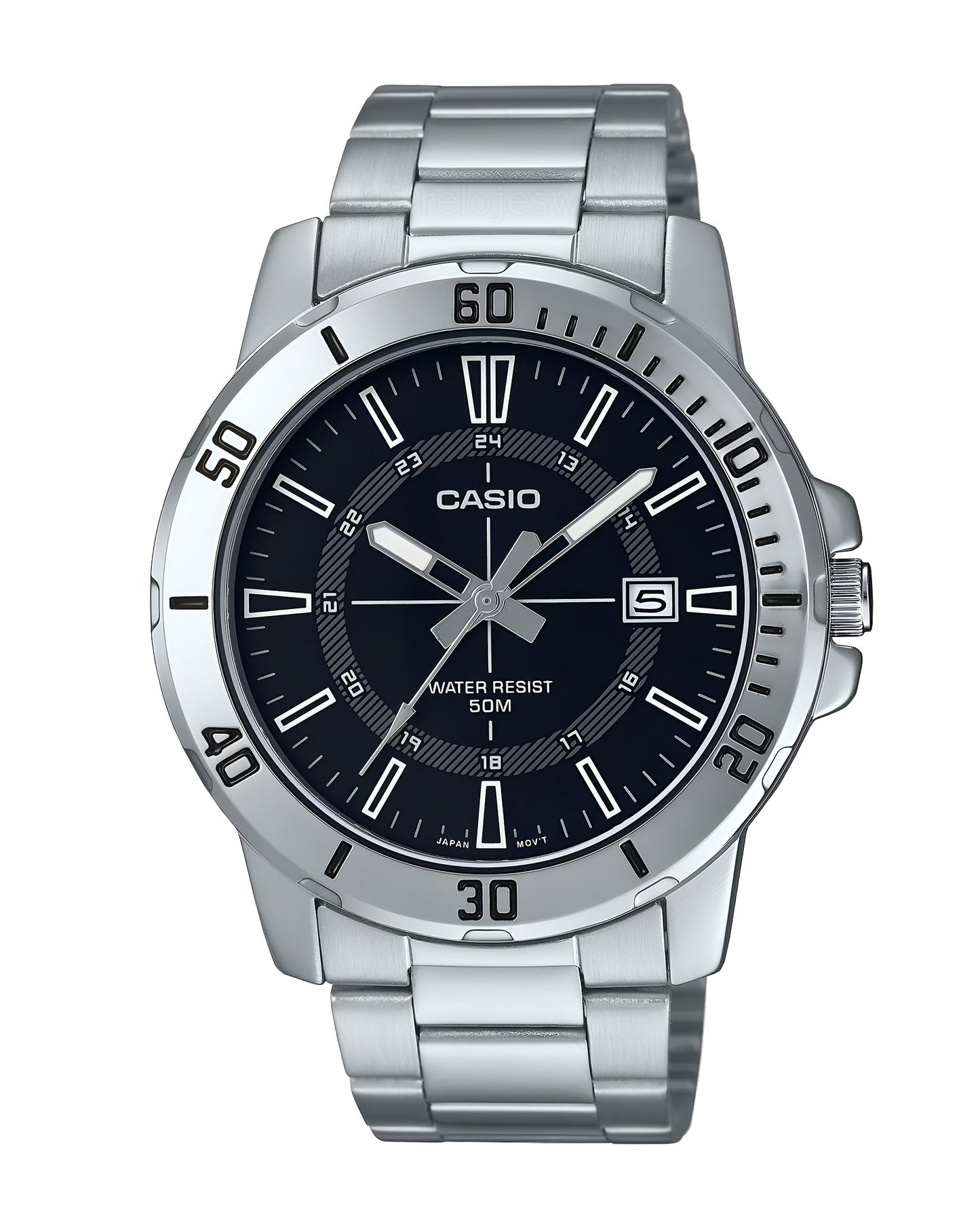 Reloj Casio Hombre Plateado MTP-VD01D-1CV