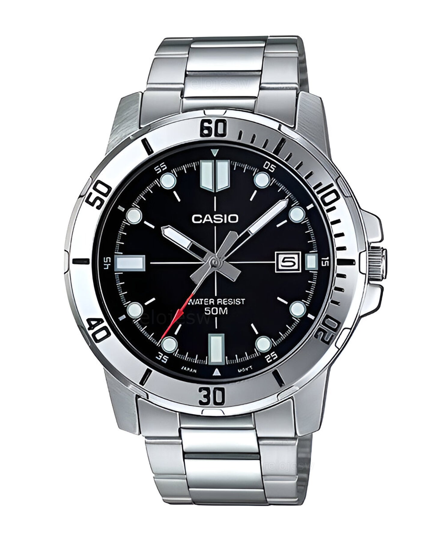 Reloj Casio Hombre Plateado MTP-VD01D-1EV