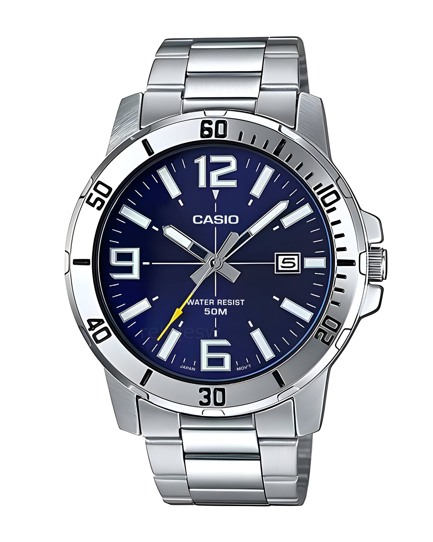 Reloj Casio Hombre Plateado MTP-VD01D-2BV