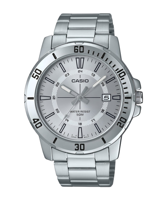 Reloj Casio Hombre Plateado MTP-VD01D-7CV