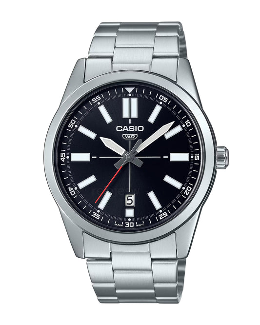 Reloj Casio Hombre Original Plateado MTP-VD02D-1E
