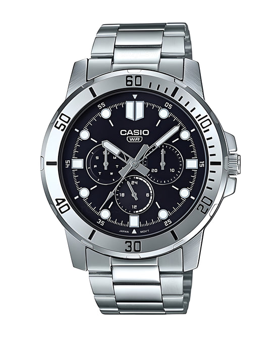 Reloj Casio Original Hombre Plateado MTP-VD300D-1E