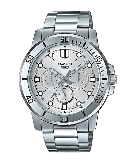 Reloj Casio Hombre Plateado MTP-VD300D-7E