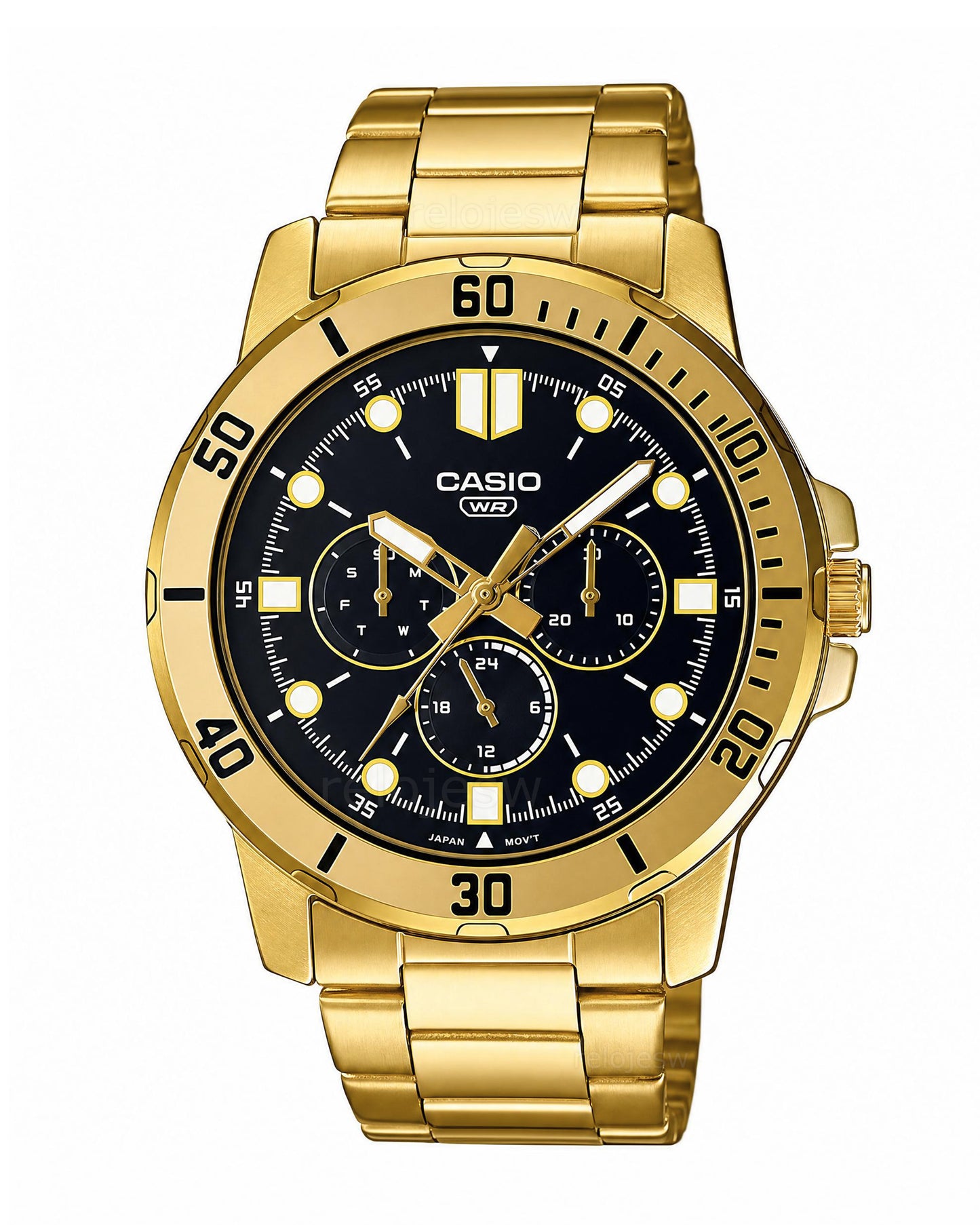 Reloj Casio Hombre Original Dorado MTP-VD300G-1E