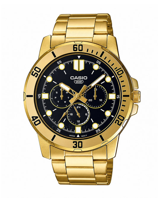 Reloj Casio Hombre Original Dorado MTP-VD300G-1E