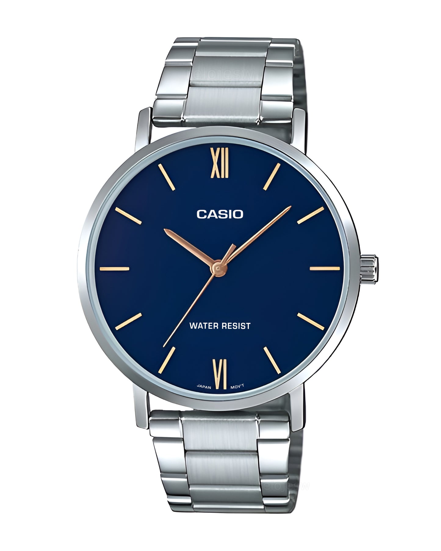 Reloj Casio Hombre Plateado MTP-VT01D-2B