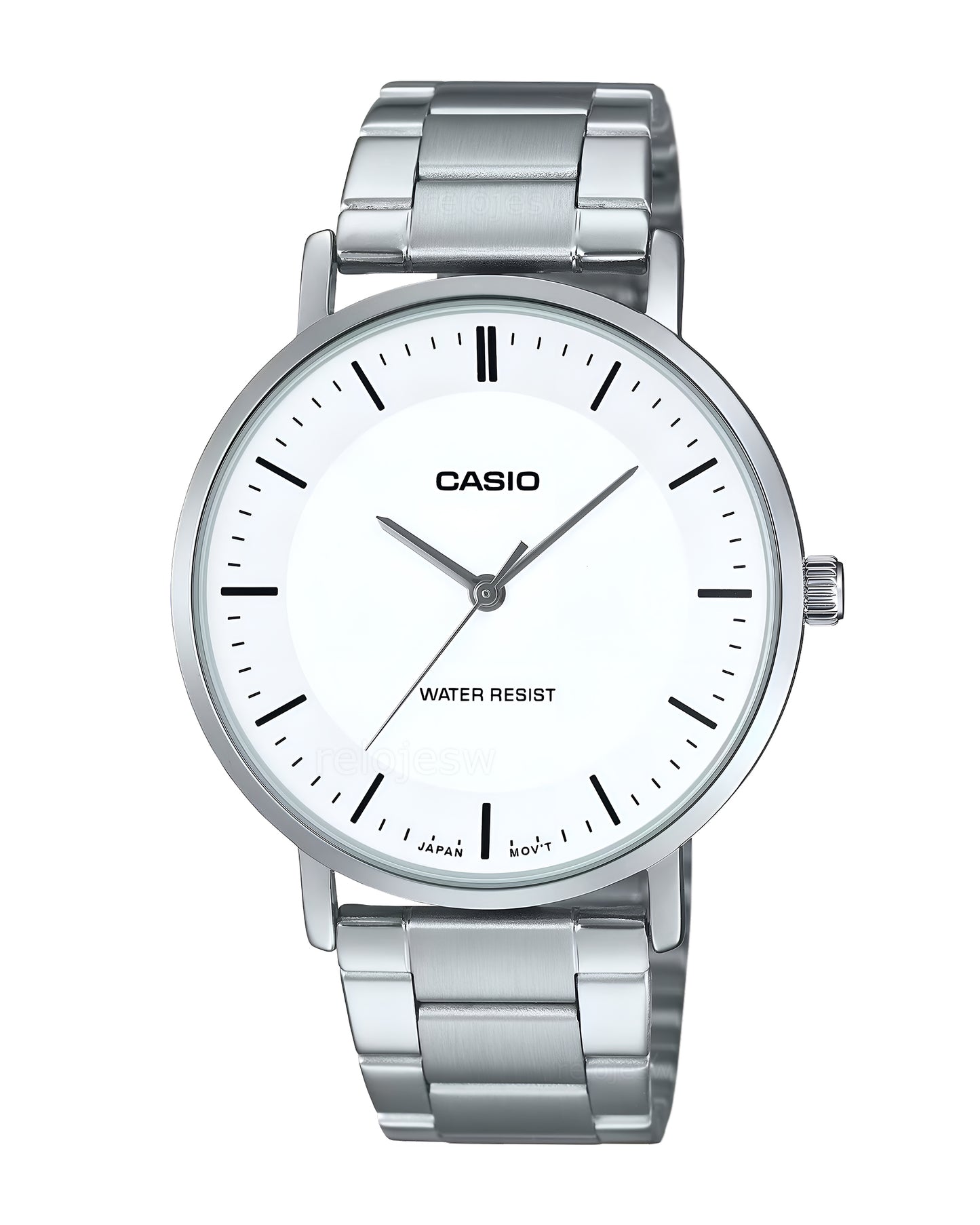 Reloj Casio Original Hombre Plateado MTP-VT04D-7E