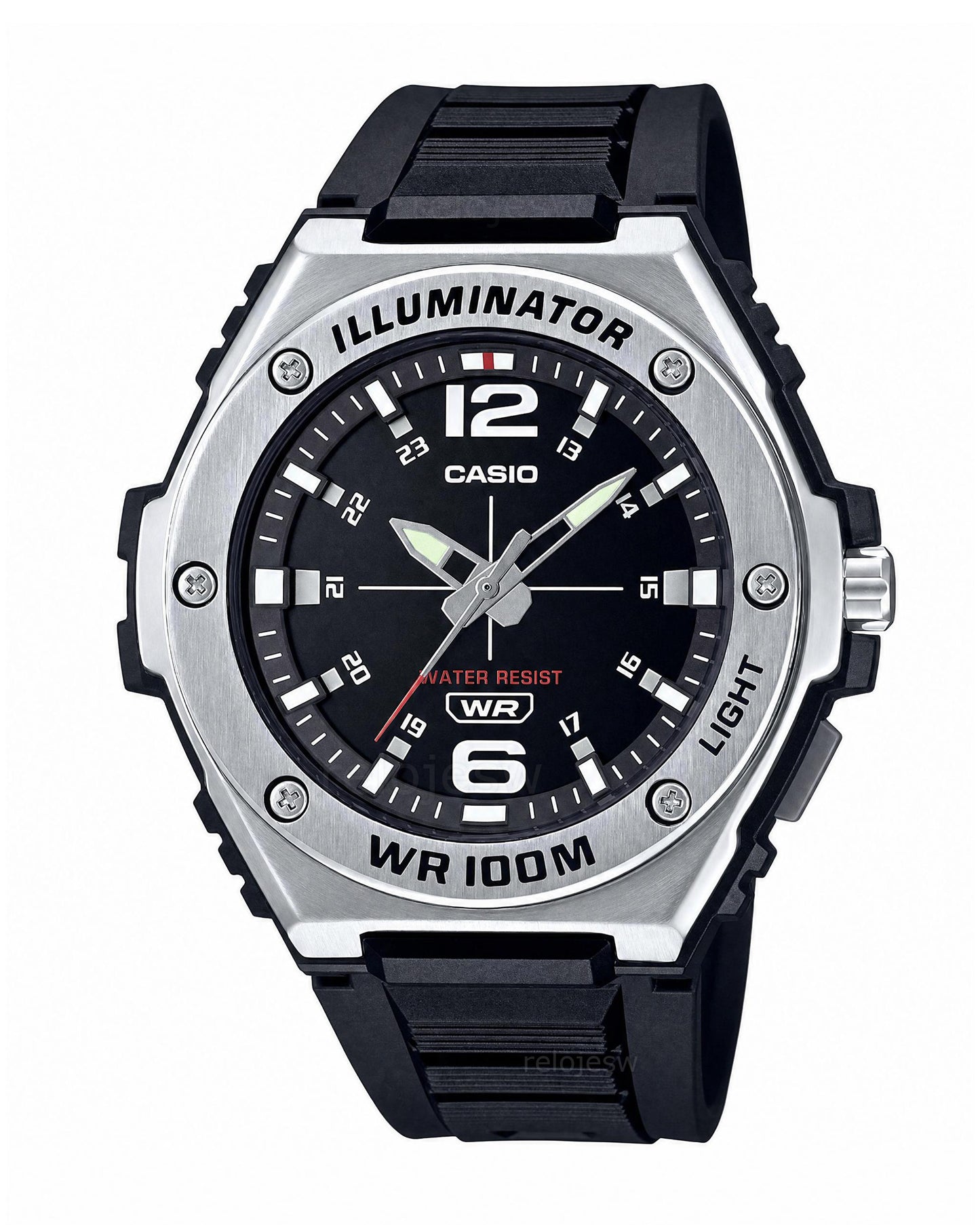 Reloj Casio Hombre Original Negro MWA-100H-1AV