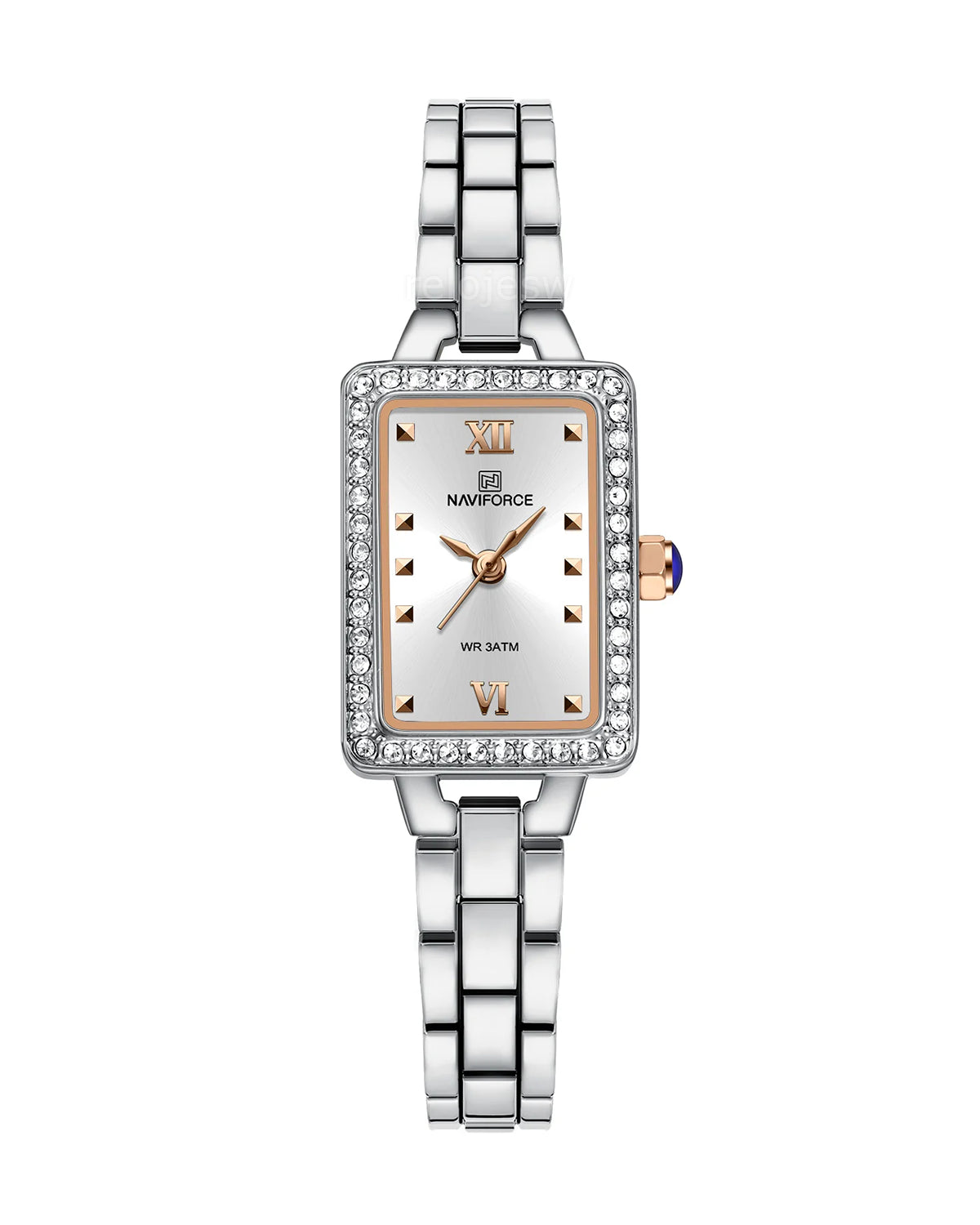 Reloj Naviforce Mujer Plateado Oro Rosa NF5043-PLOR