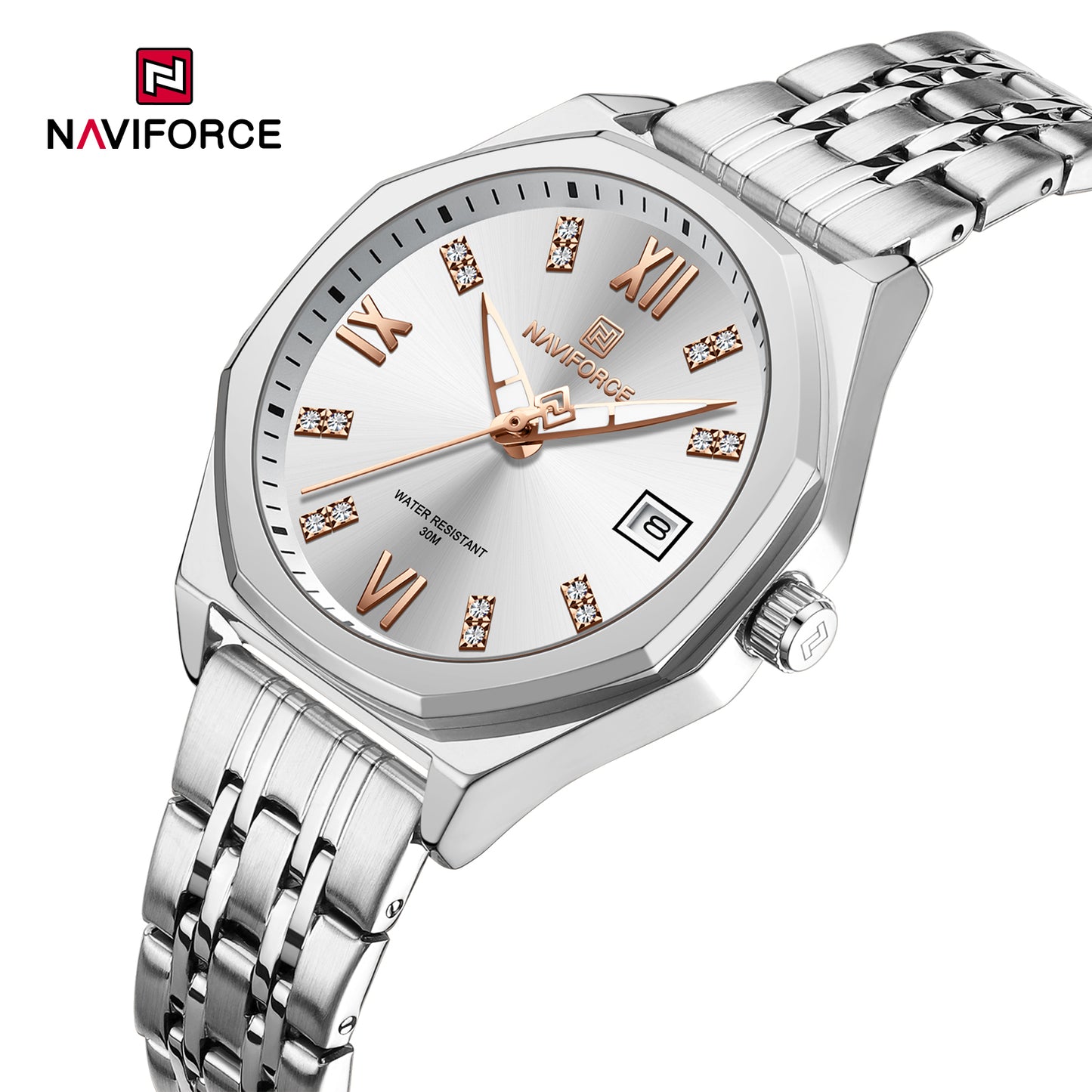 Reloj Naviforce Mujer Plateado NF5052-PLPL