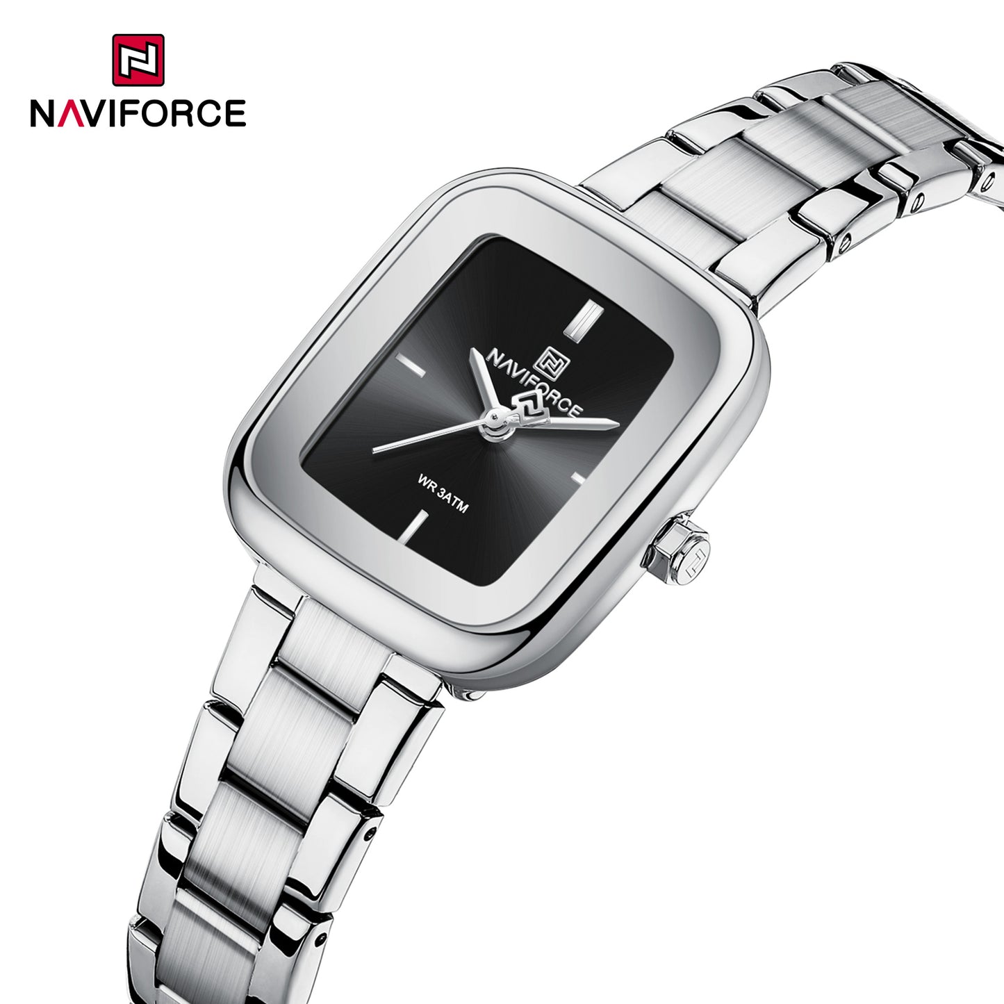 Reloj Naviforce Mujer Original Plateado NF5075-PLNE