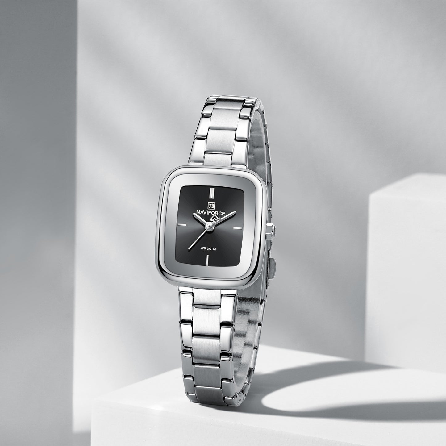 Reloj Naviforce Mujer Original Plateado NF5075-PLNE