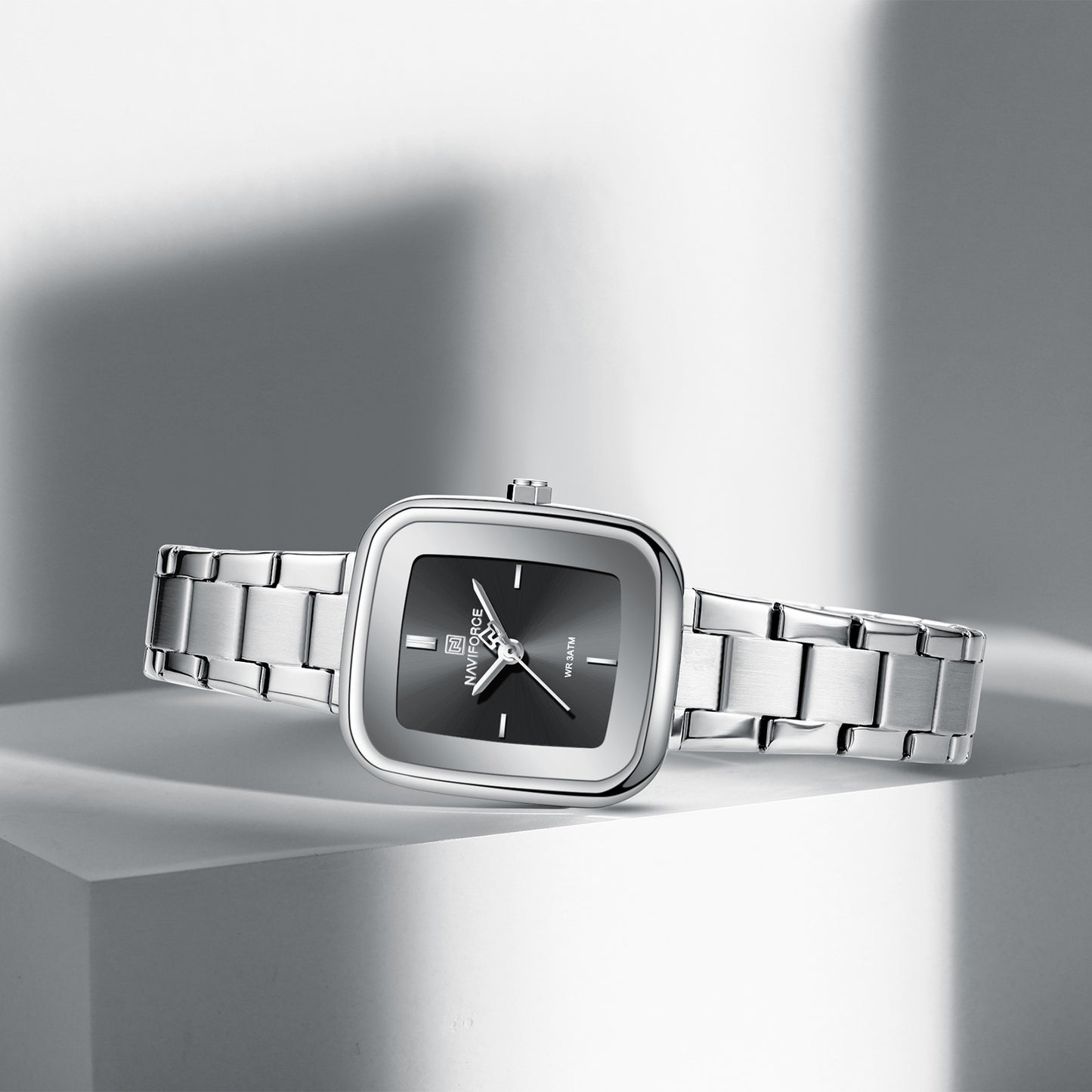 Reloj Naviforce Mujer Original Plateado NF5075-PLNE