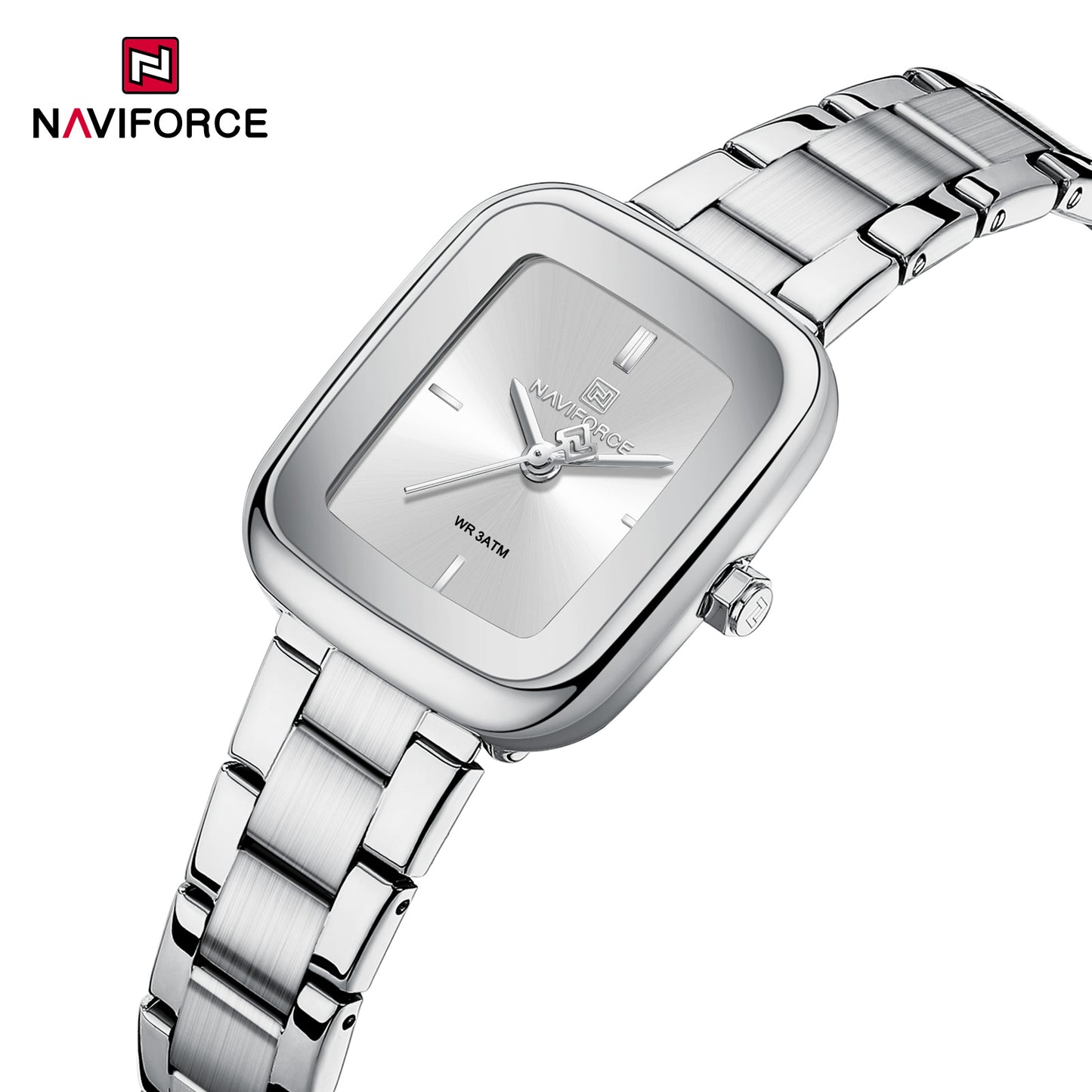 Reloj Naviforce Mujer Original Plateado NF5075-PLPL