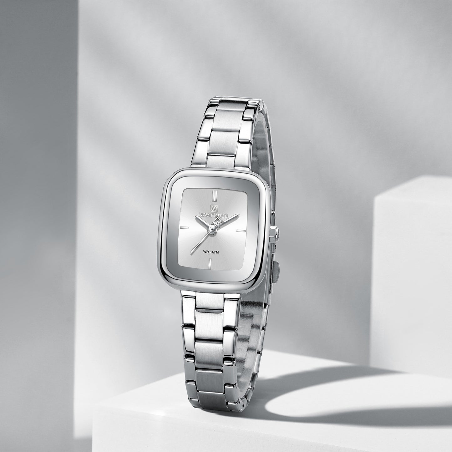 Reloj Naviforce Mujer Original Plateado NF5075-PLPL