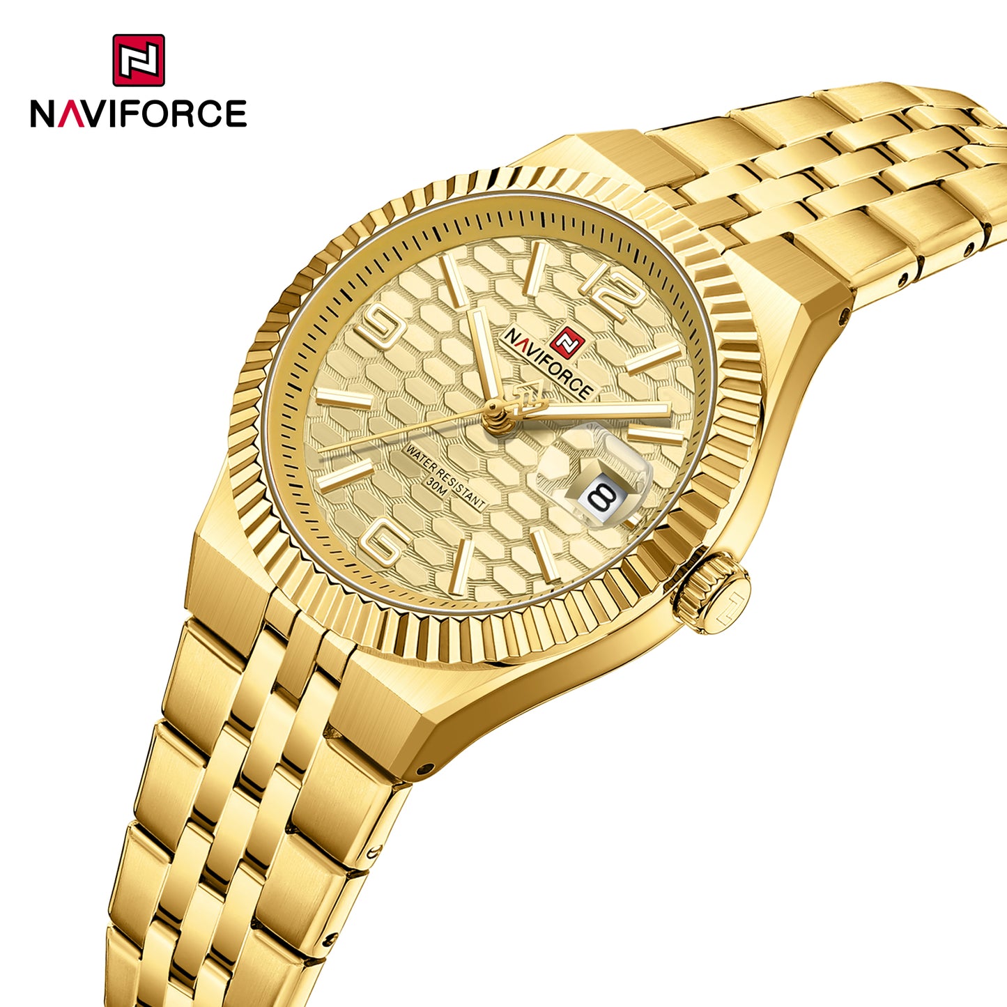 Reloj Naviforce Mujer Original Dorado NF5079-DODO