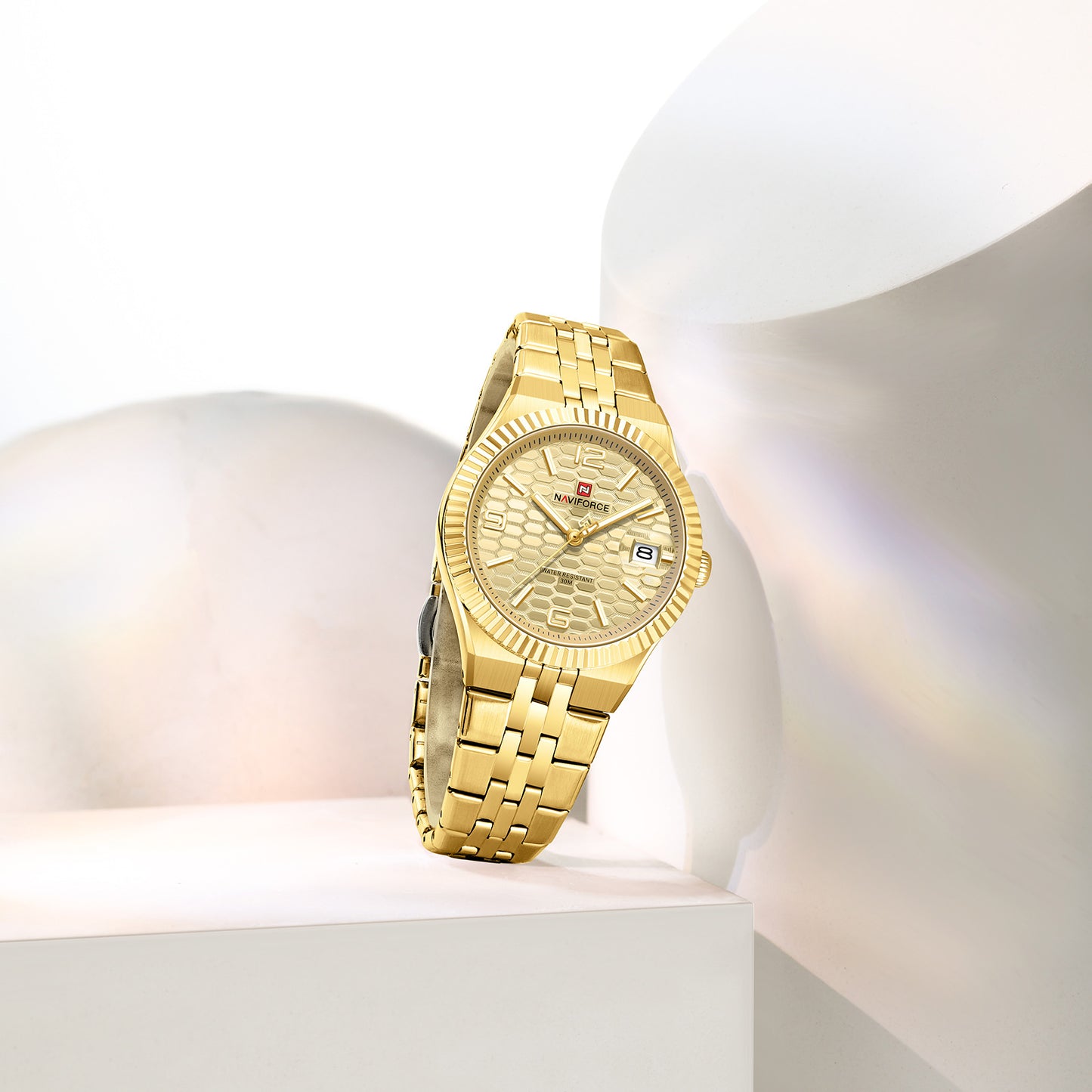 Reloj Naviforce Mujer Original Dorado NF5079-DODO
